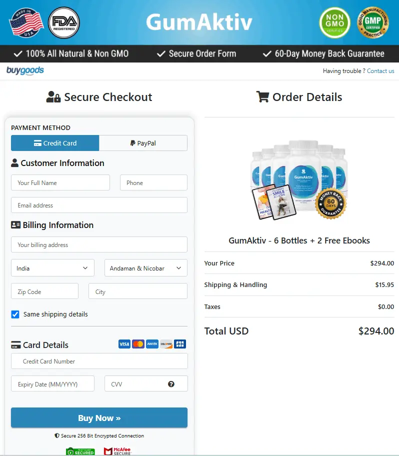 gumaktiv order form